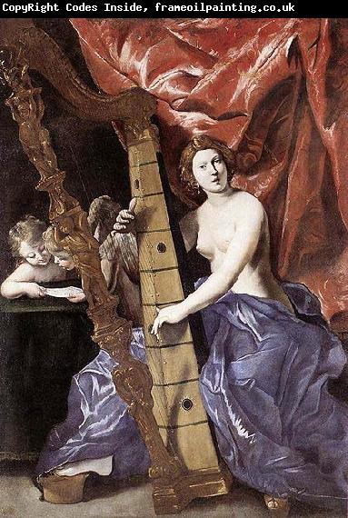 Giovanni Lanfranco Venus Playing the Harp